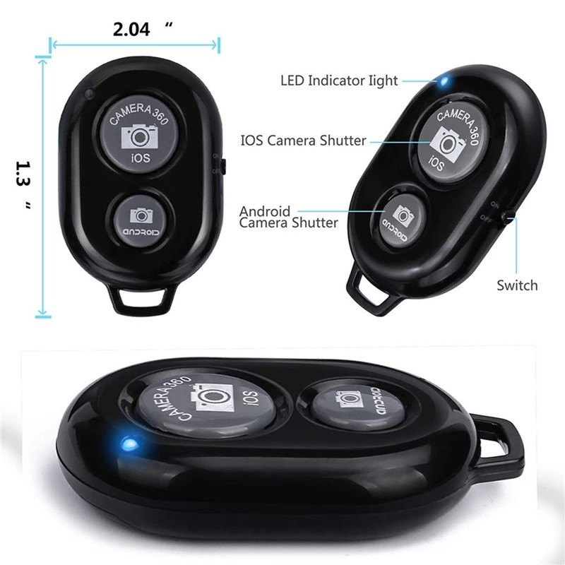 Wireless Camera Shutter Remote Control for Smart Phones- Compatible with