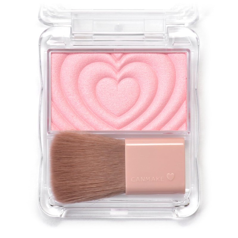 Canmake Powder Cheeks P02 Little Shy Pink, 0.07 oz (1.8