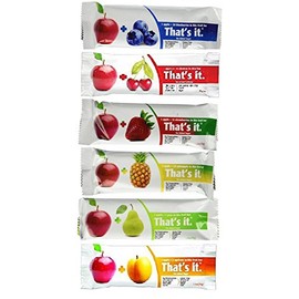 That's It Fruit Bars, 6 Flavors Variety Pack (Pack of 48)