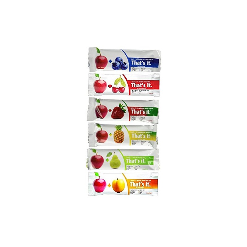 That's It Fruit Bars, 6 Flavors Variety Pack (Pack of