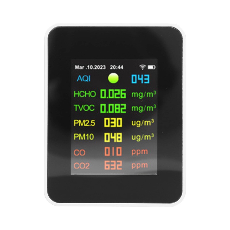 9 in 1 Air Quality Monitor WiFi Air Detector Color