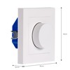 proventa Dimmer with Design Cover Glossy White for LED and