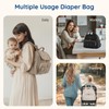 mommore Small Diaper Bag, Mini Baby Diaper Bag, Puffer Quilted
