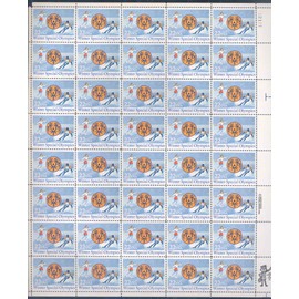 WINTER SPECIAL OLYMPICS STAMP MNH COMPLETE SHEET 40 x 22 SCOTT# 2142