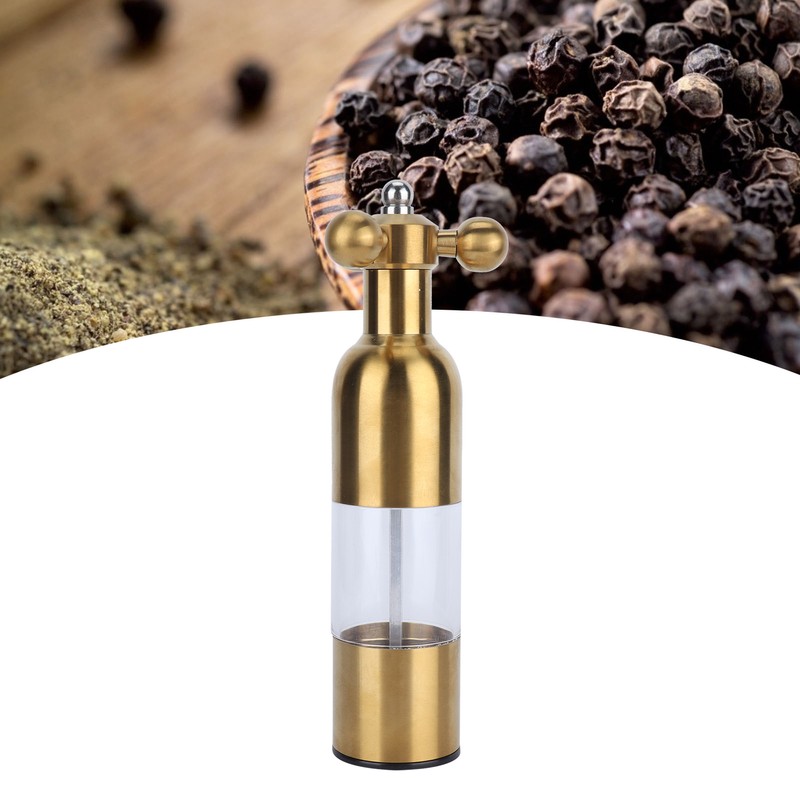 Stainless Steel Pepper Mill Manual Faucet Valve Shape Black Pepper