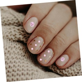 Outanaya Flatback Nail Charms Kit Abs Rhinestones Pearl Beads for DIY Nail Art Decorations Mix for Elegant Manicure