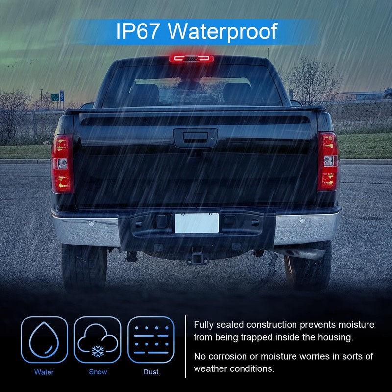 SHINEFIT LED Third Brake Light Replacement for 2007-2014 Silverado Sierra