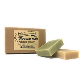 Rugged Man Soap Assortment Pack, Leather Goats Milk & Woodland Pine, All Natural, Handmade (2 Pack)