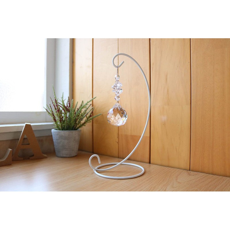 [Asfour] White Urthr Suncatcher with Stand Figurine Asphone Crystal