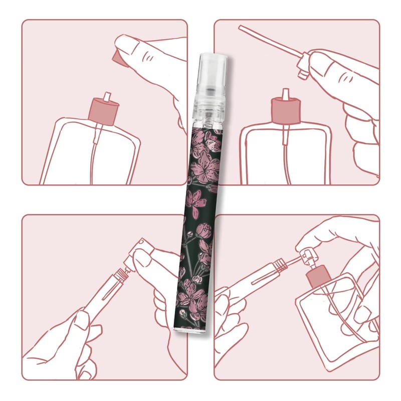 Facewegen 6 Pcs Portable Travel Refillable Perfume Atomizer Bottle,10ml Perfume