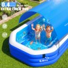 2026 Inflatable Pool with Canopy, Large Inflatable Pool for Kids,Adults,