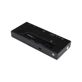 StarTech.com 2-Port HDMI Automatic Video Switch - 4K 2x1 HDMI Switch with Fast Switching, Auto-Sensing and Serial Control, TAA (VS221HD4KA)