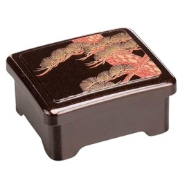 J-kitchens Heat Resistant, Dishwasher Safe, Eel Box, Fukumaru, Rice Bowl Weight, Inner Corner Maru, Ricchi Oi Matsunai Vermilion (Lid), Heat Resistant, Dishwasher Safe, Made in ABS Resin, 6.5 x 5.2 x