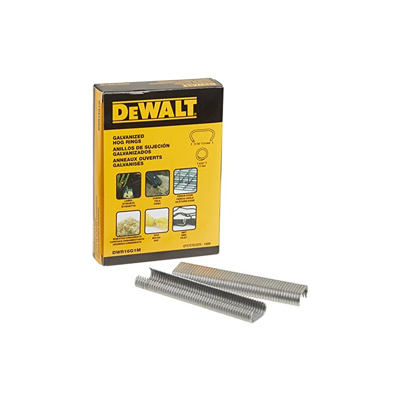 DEWALT Hog Ring Pliers Kit, Includes Pliers and 1000 Ring