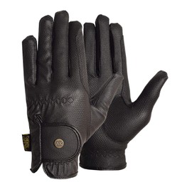AK Synthetic Grip Horse Riding Gloves All Season Unisex Equestrian Gloves (Black, M)