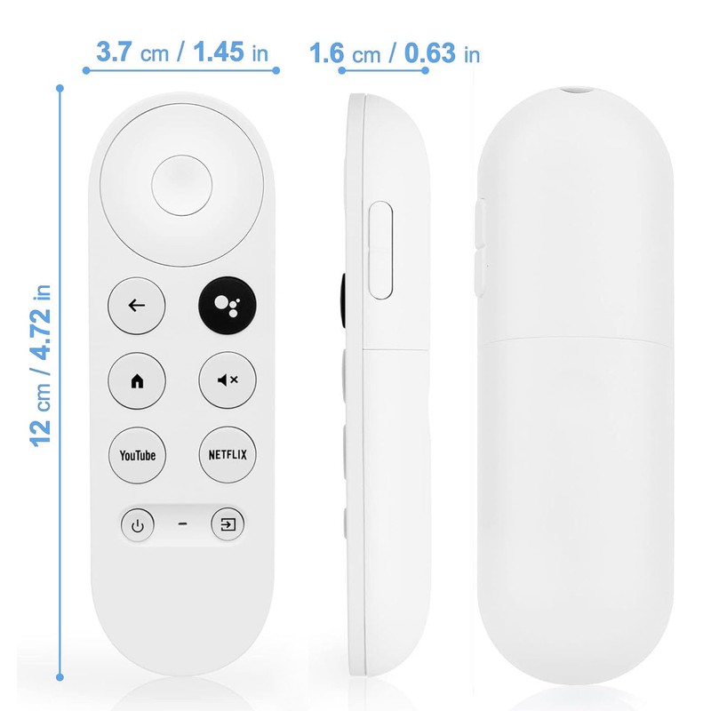 Upgrade Voice Remote for Google Chromecast 4k Snow TV, G9N9N