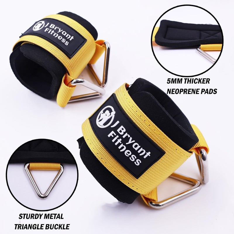J Bryant Neoprene Padded Wrist Straps with Adjustable Triangular Hook&Loop