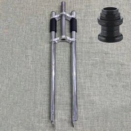 DONSP1986 26" Bicycle Fork w/Headset,  Triple Tree Fork, Suspension Bike Fork - 1" Non Suspension