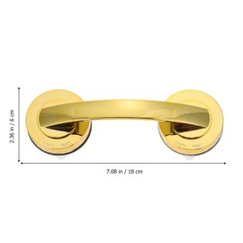 Gold Suction Grab Bar, Removable Bathroom Safety Handle