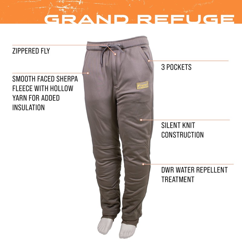 FROGG TOGGS Men's Refuge Wader Pant, Brown, Medium