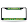 Rico Florida A&M Rattlers FAMU Black Metal License Plate Frame