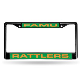 Rico Florida A&M Rattlers FAMU Black Metal License Plate Frame Holder