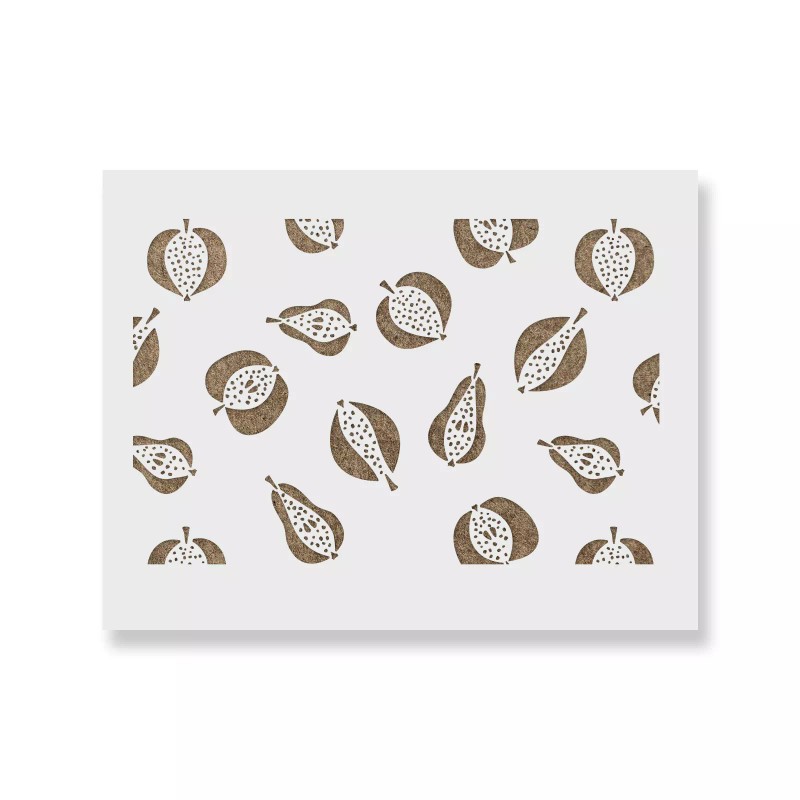 Stencil Revolution Fruit Pattern Wall Stencil - Durable & Reusable