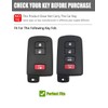 YINEOR for Toyota Key Fob Cover Leather Car Key Case