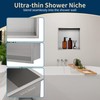BAUNVB Shower Niche Insert Tile Ready, 12" Shower Niche No