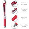 Pentel BL77BP-B Bolígrafo Energel Retrac. C/Rojo BP 1 pieza
