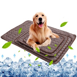 Cooling Mat for Dogs Summer Dog Pad for Small Medium Large Dogs Cats, Pet Ice Silk Blankets Sleeping Mat, Outdoor Dog Self Cooling Crate Sleep Mats Washable Portable