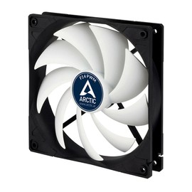 ARCTIC F14 PWM - 140 mm Case Fan, PWM-Signal regulates Fan Speed, quiet motor, Computer, Fan Speed: 200-1350 RPM - Black, White