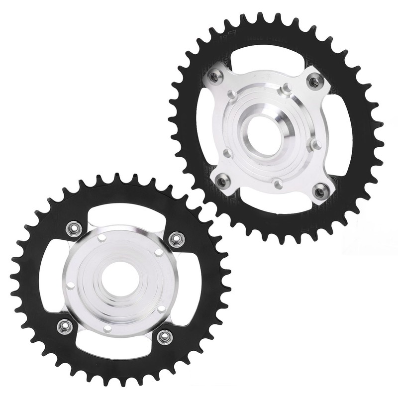 38T 104 BCD Electric Bike Chainring and Adapter Aluminum Alloy