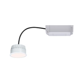 Paulmann 93073 LED Recessed Light Module Smart Home Zigbee Warm White Coin Round 50 mm 6 W 470 lm 230 V 2700 K Satin Round Dimmable Ceiling Spotlight Plastic