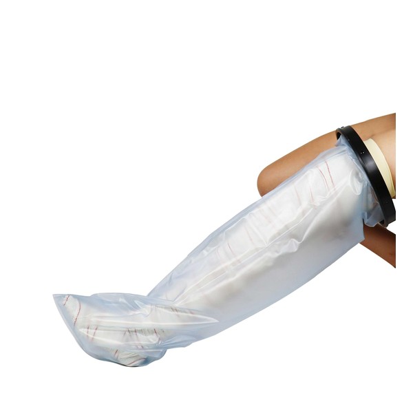 PEPE - Long Waterproof Leg Protector for Plaster Dressings (100 cm), Cast Protection Waterproof Leg Adults, Water Protection for Plaster Dressings, Cast Protection Waterproof Foot