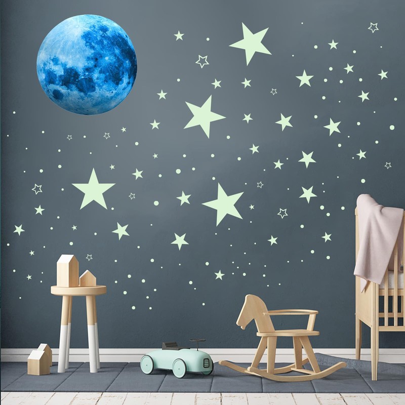 Gretion 1108 Pcs Classic Glow in The Dark Stars &