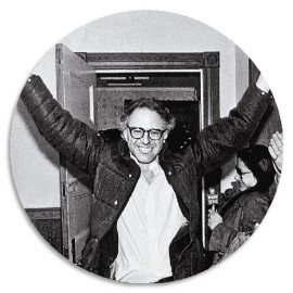 Kiwi Gifts Young Bernie Sanders - 100 Pack Circle Stickers 3 Inch - Democrat Vote Politics