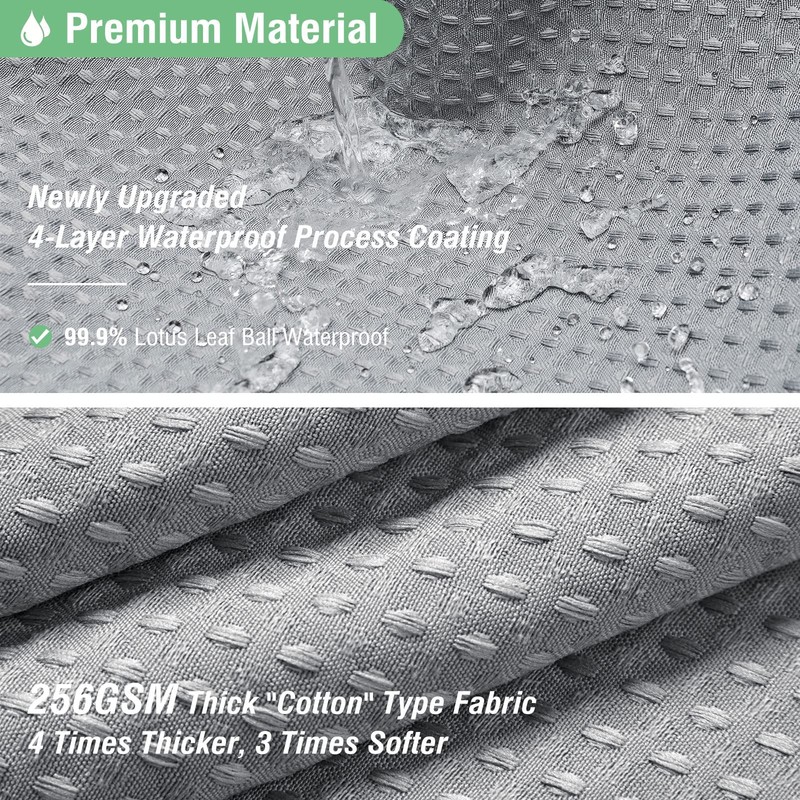 Dynamene 60 inch Stall Shower Curtain - Waffle Weave Heavy