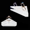 Kodbww Fashion Clear Acrylic Jewelry Holder Crystal Square Ring Storage