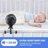 WiHoo Portable Stroller Fan, 11H Ultra-long Battery Life 3 Speed