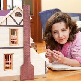 Housoutil Miniature Furniture Wooden Windows: 2 Pieces Mini Window Frame Model 1: 12 Scale Miniatures Wooden Window - Mini DIY Roller Shutters Craft Accessories for Dollhouses