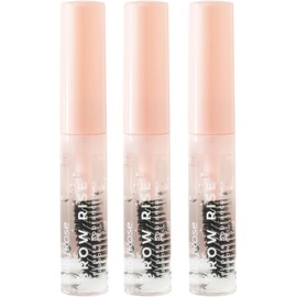 Ruby Rose Brow Rise Gel para Cejas Fijador Transparente Pack 3 Piezas Sin Residuos Blancos Efecto Natural Larga Duración Cepillo Doble Precisión