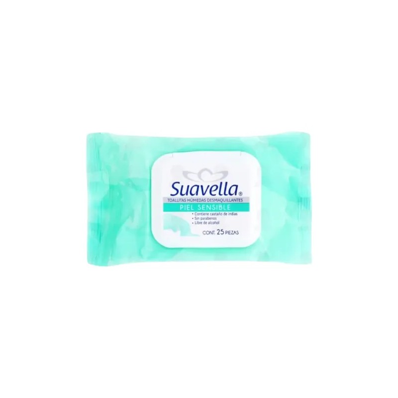 Toallitas Desmaquillante Suavella Sin Parabenos 4 Pz 25c/u.