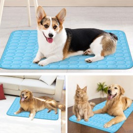 Unbranded Pet Cooling Mat Cool Pad Cushion Dog Cat Puppy Blanket For Summer Sleeping Bed D - XL
