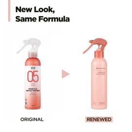 AMOS PROFESSIONAL Repair Cica Ampoule Treatment l Leave-In Conditioner Spray & Detangler, Anti-Frizz Deep Conditioner for Split Ends & Breakage, 7.7 fl. oz.