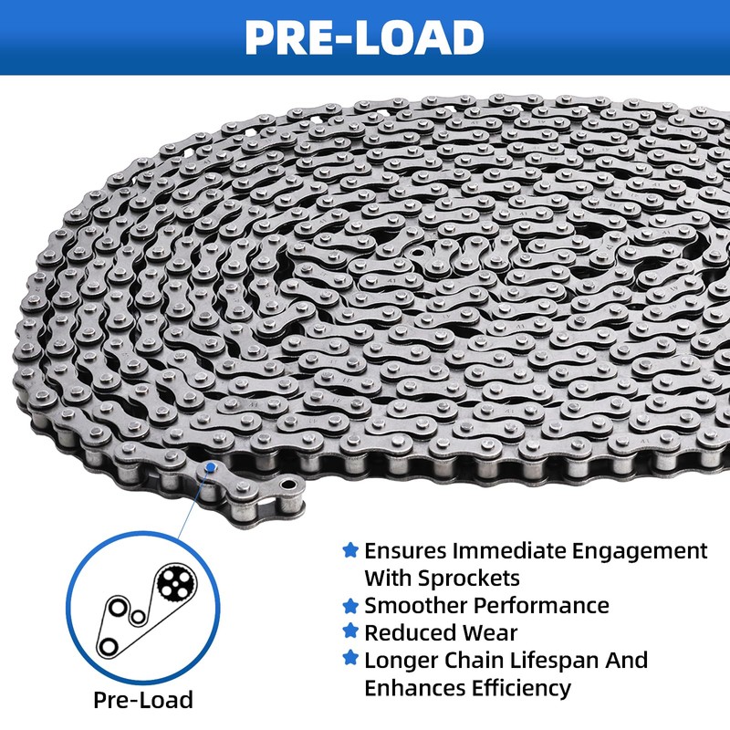 Patioer #41 Roller Chain 10 Feet for Electric Gate Openers