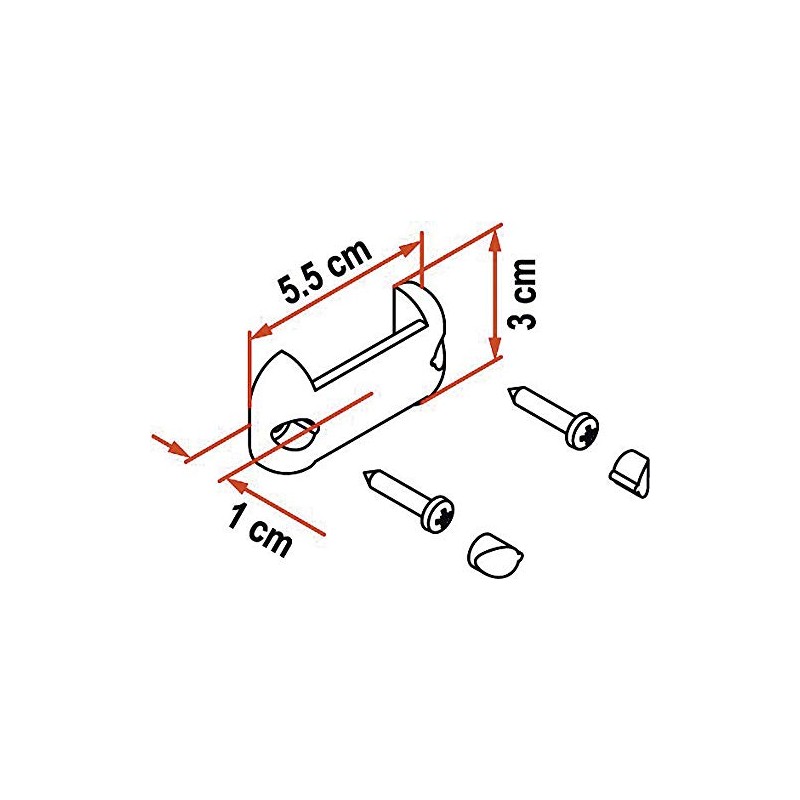 Fiamma 98655-163 Wall Mount Fix Organiser Hook