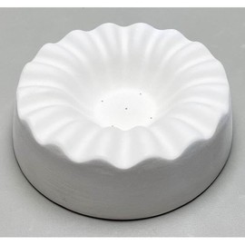 6" x 6" x 2" Fluted Slump Glass Fusing Kiln Mold