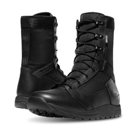 Danner Tachyon Gore-Tex 8" Tactical Boots for Men - Waterproof Full-Grain Leather & 500D Nylon with Speed Lace, Comfort Footbed, and Non Slip Traction Outsole, Black - 8.5 D