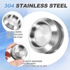 PATIKIL Round Sliding Glass Door Handle, 2 Pack 304 Stainless